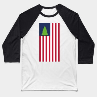 American flag with tree Baseball T-Shirt